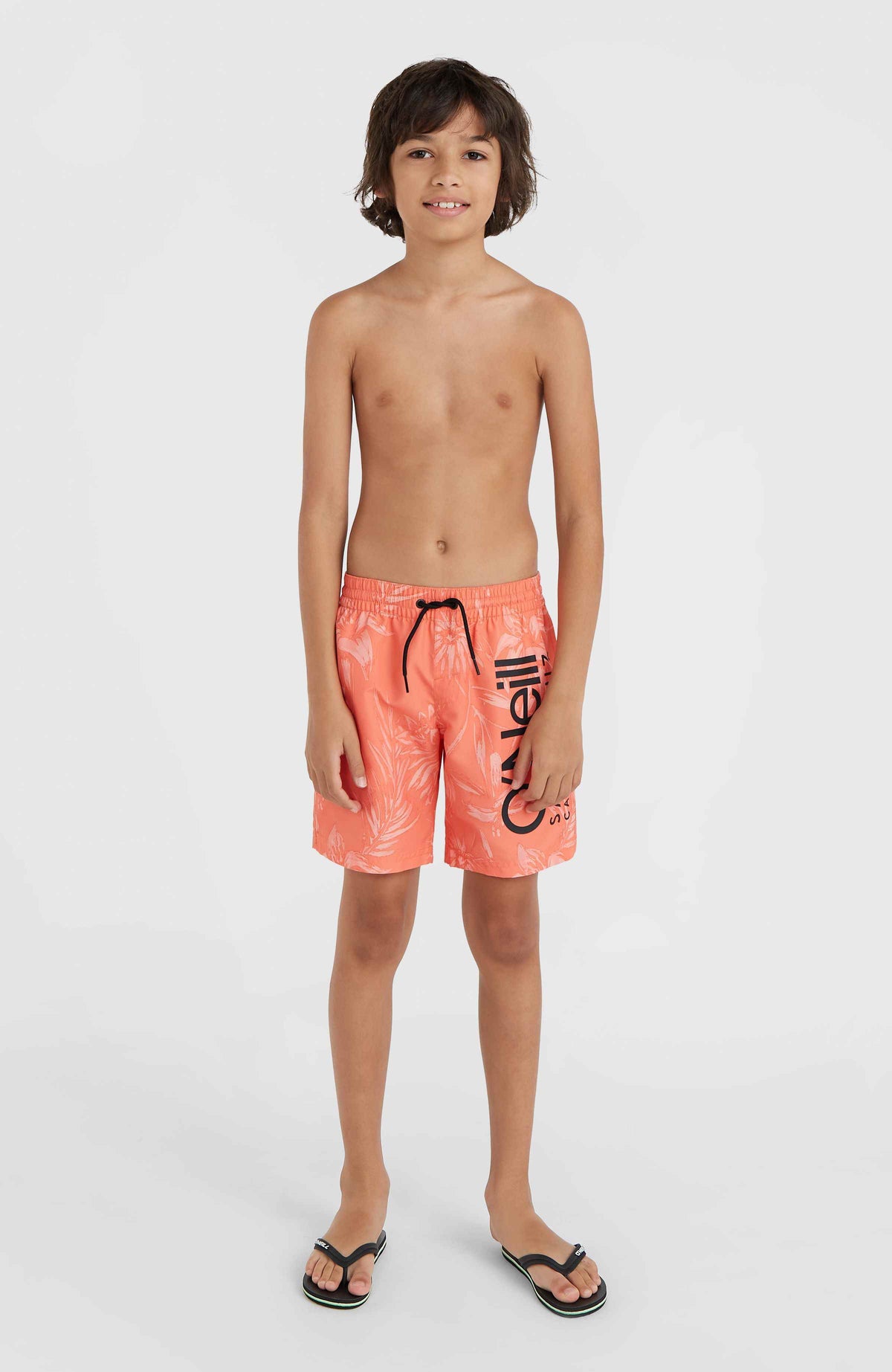 Mix and Match Cali Floral 14'' Swim Shorts | Living Coral Tonal Tropicana