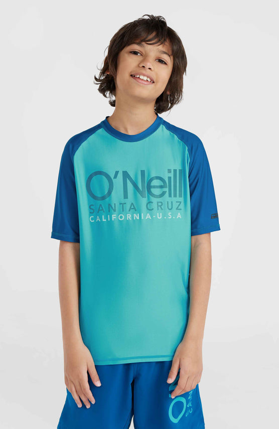Essentials Cali Short Sleeve Skin | Neon Blue