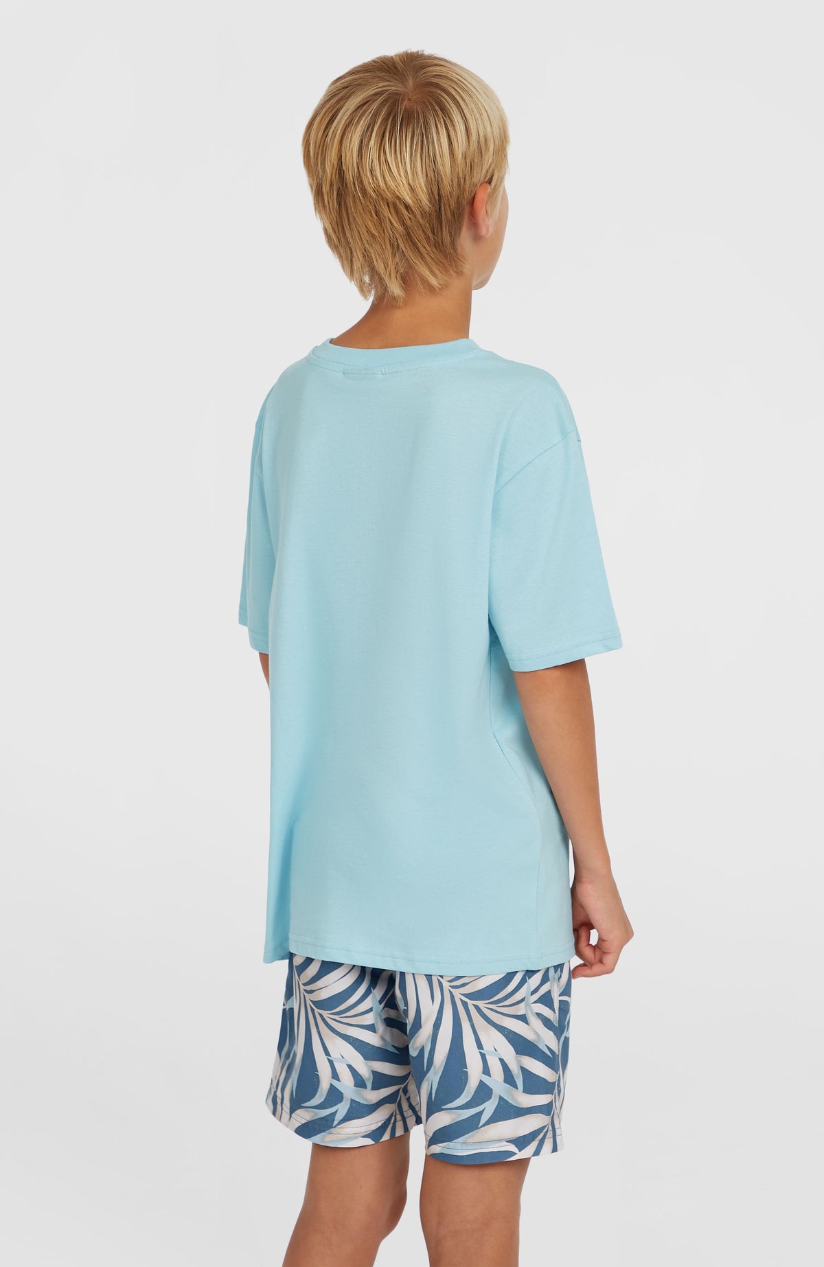 Cali 14'' Swim Shorts | Blue Dipped Leaves