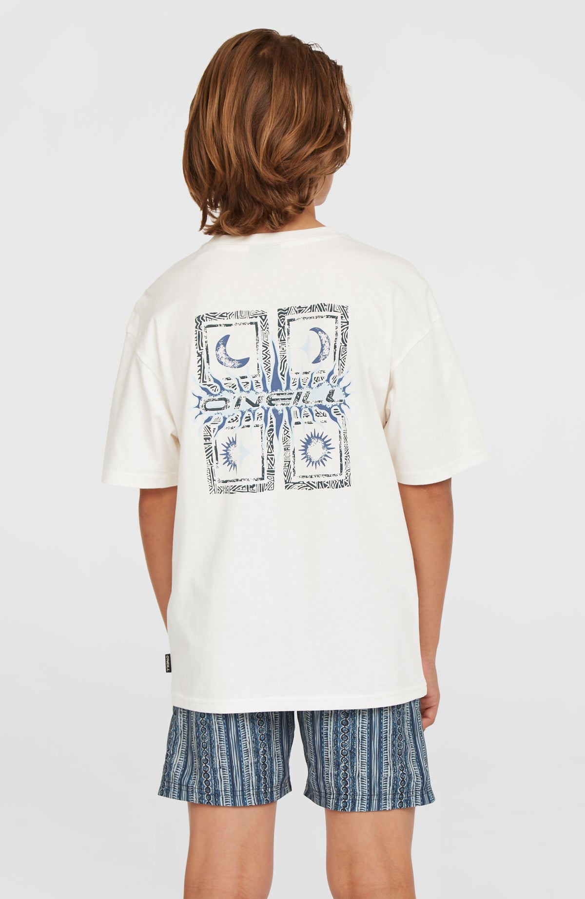 Cali 14'' Swim Shorts | Blue Pressed Lines