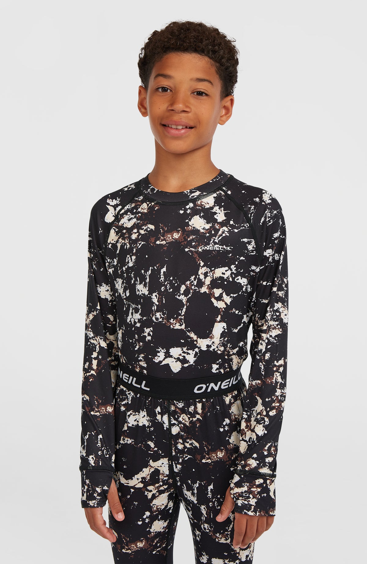 Baselayer Set | Black/Beige Quarry