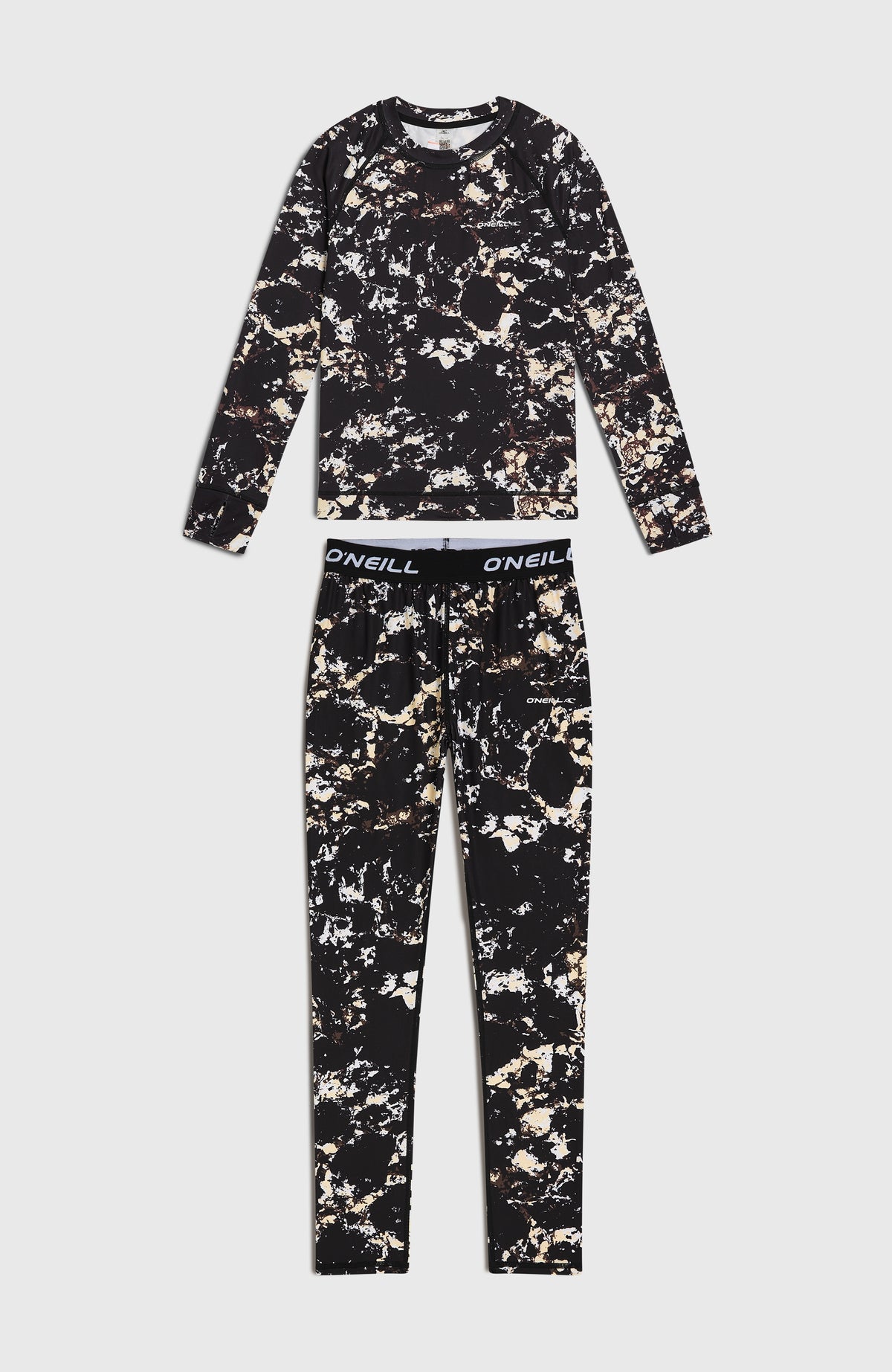 Baselayer Set | Black/Beige Quarry