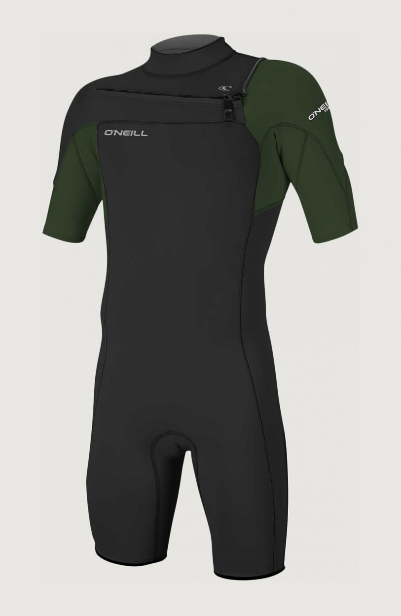 Hammer 2mm Chest Zip Shortsleeve Spring Wetsuit | BL Black