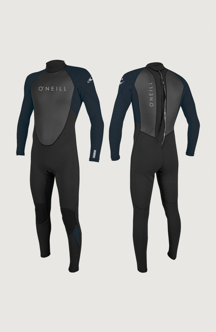 Reactor-2 3/2mm Back Zip Full Wetsuit | BLK/SLATE