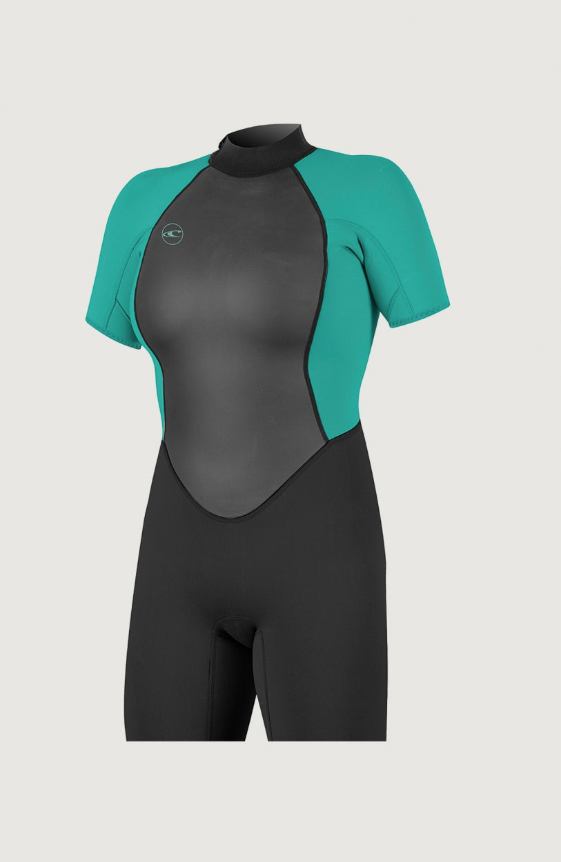 Reactor-2 2mm Back Zip Shortsleeve Spring Wetsuit | BLK/LTAQUA