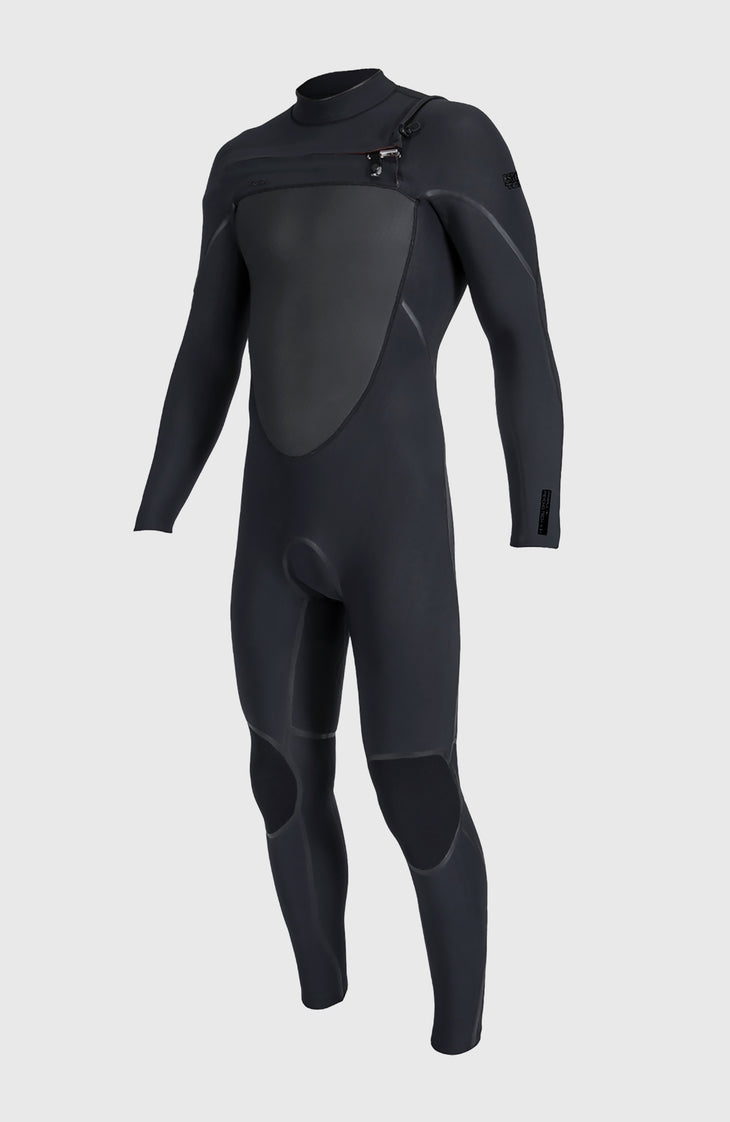 Psycho Tech 4/3mm Chest Zip Full Wetsuit | BLACK/BLACK