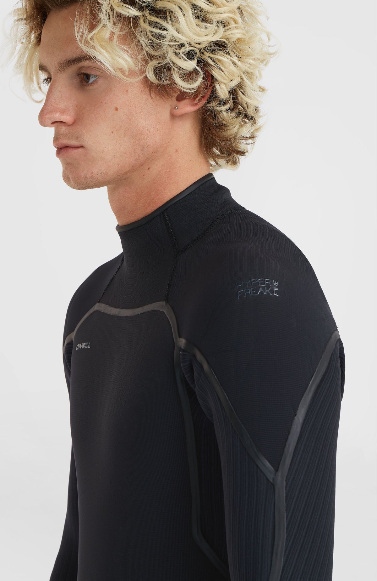 Hyperfreak Fire 4/3mm Back Zip Full Wetsuit | BLACK/BLACK