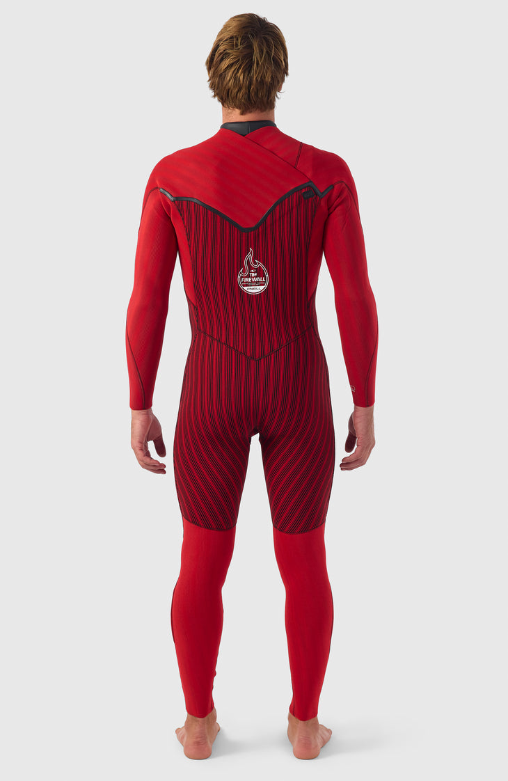 Hyperfreak Fire 3/2mm+ Chest Zip Full Wetsuit | BLACK/BLACK