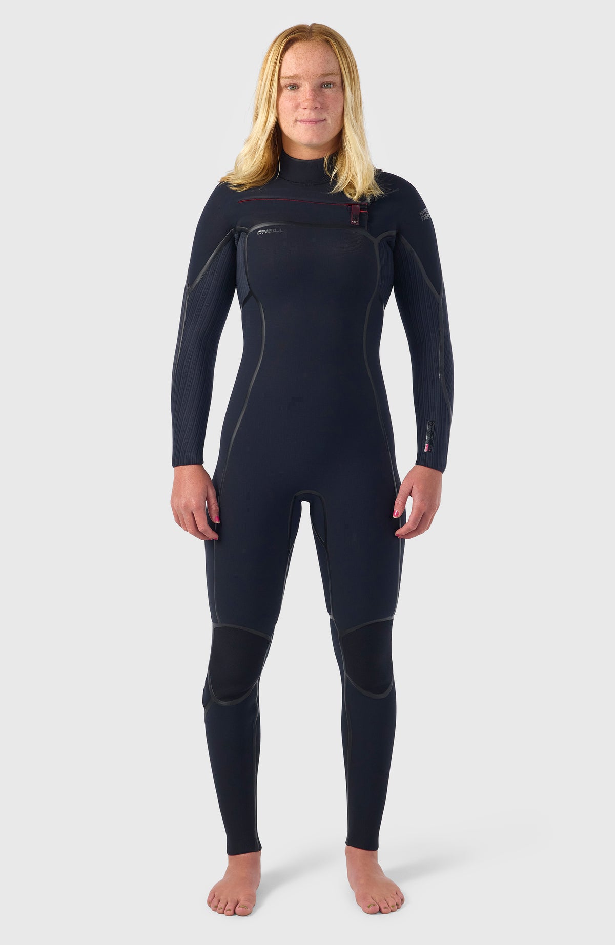 Hyperfreak Fire 4/3mm+ Chest Zip Full Wetsuit | BLACK/BLACK