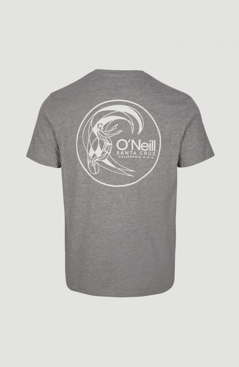 Circle Surfer T-Shirt | Silver Melee -A