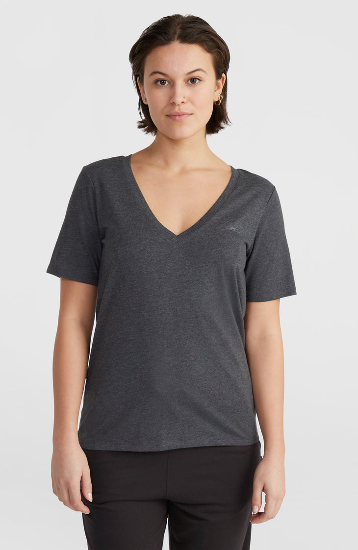 Essentials V-Neck T-Shirt | Black Out