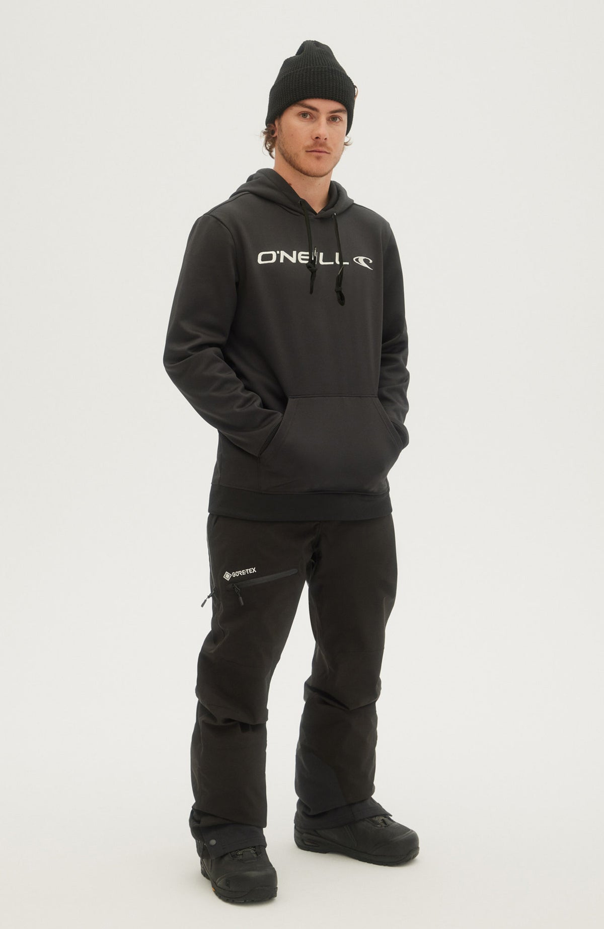 Rutile Hoodie Fleece | Black Out