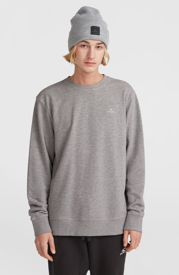 O'Neill Small Logo Crew Sweatshirt | Silver Melee O'Neill Small Logo Crew Sweatshirt | Silver Melee