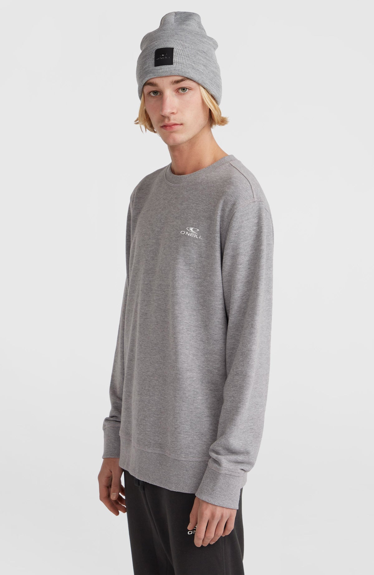 O'Neill Small Logo Crew Sweatshirt | Silver Melee
