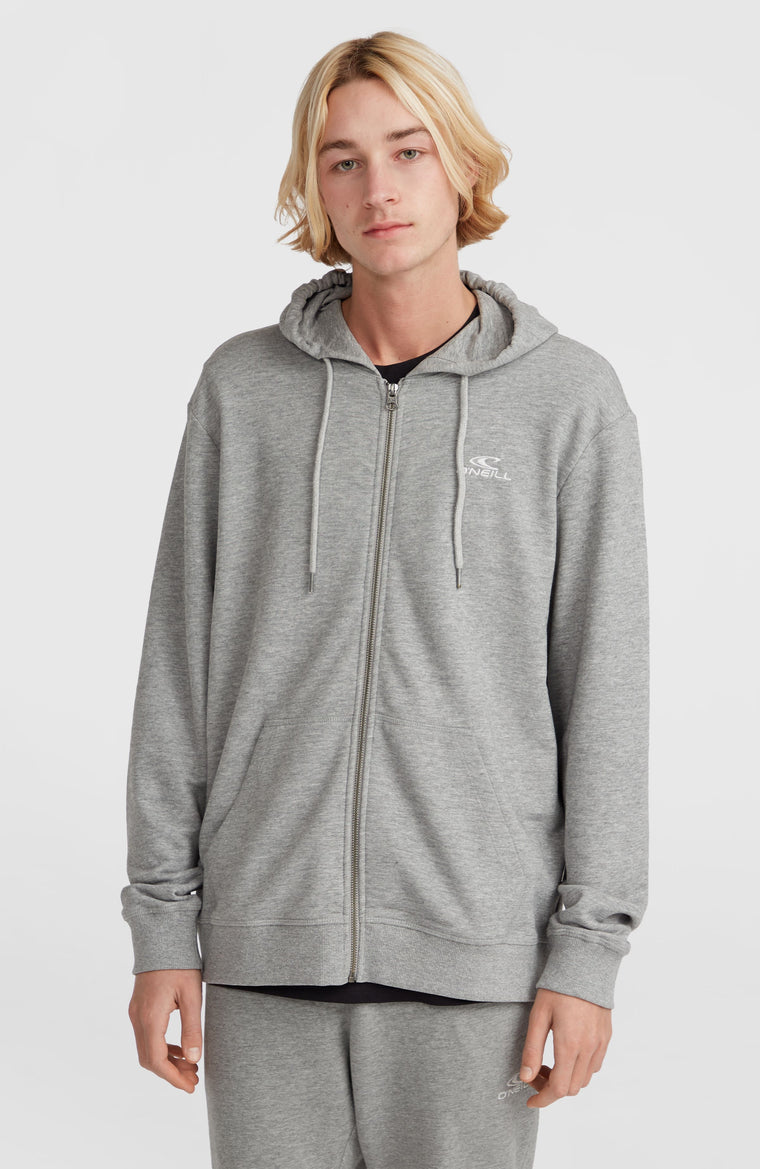O'Neill Small Logo Full-Zip Hoodie | Silver Melee O'Neill Small Logo Full-Zip Hoodie | Silver Melee