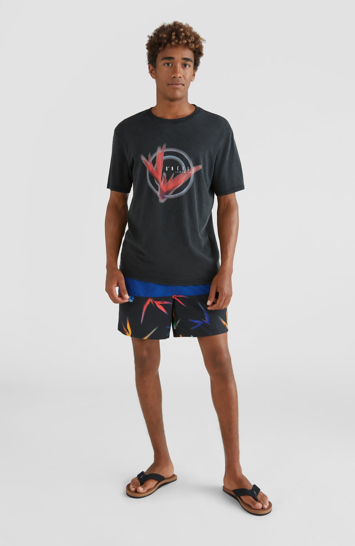Frame Block Swim Shorts | Blue Multi 6