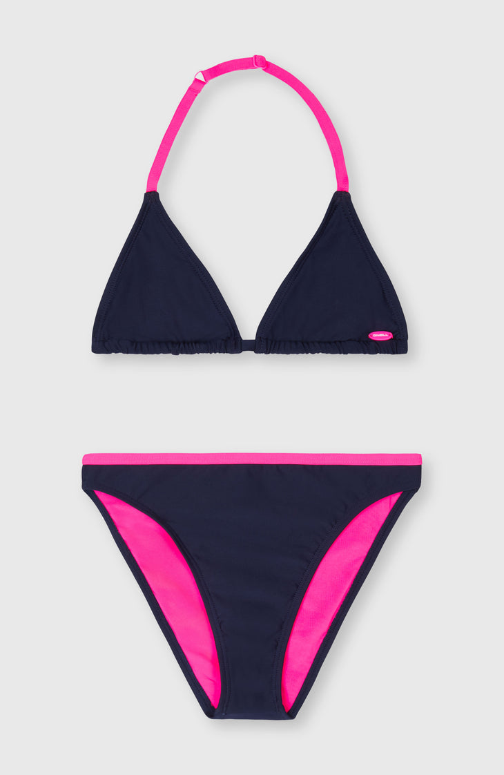 Essentials Triangle Bikini Set | Peacoat