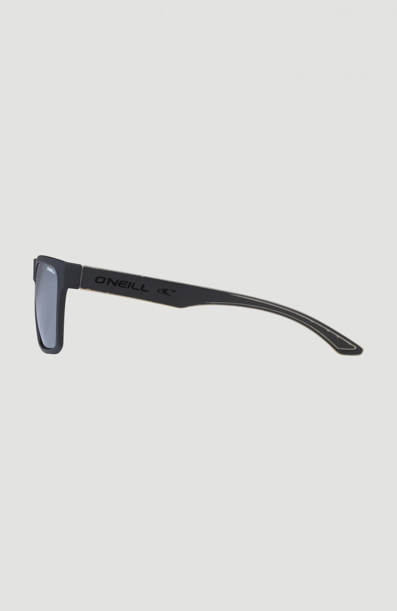 Beacons Sunglasses | MATTE BLACK/ GREEN RETRO PRINT