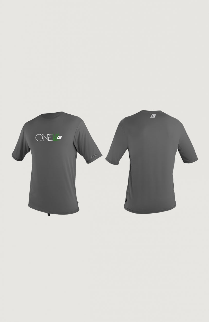 Skins Short Sleeve Rash Tee | Black/Charcoal