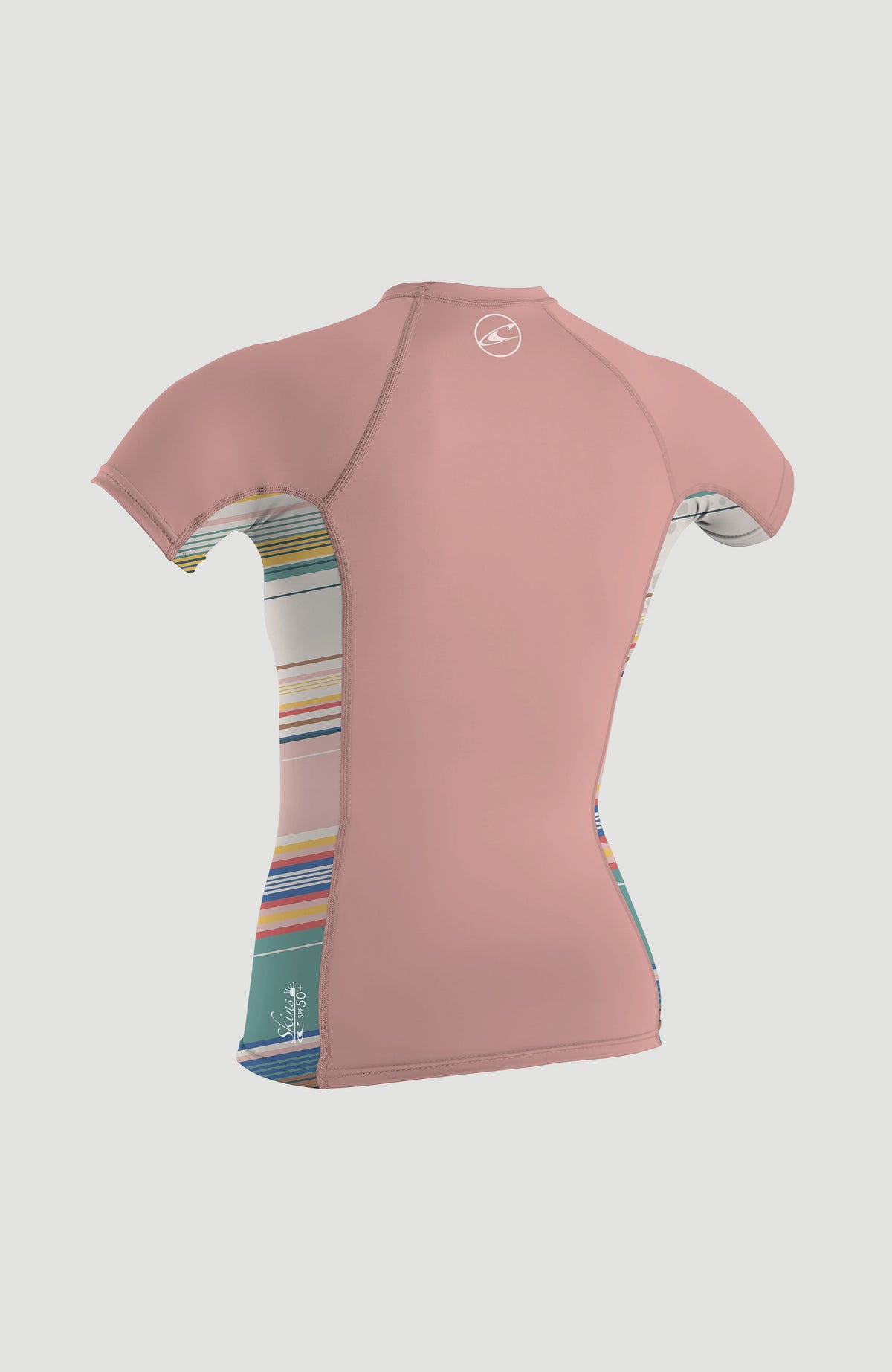 Skins Short Sleeve Crew | PEONY/BAJA STRIPE/PEONY