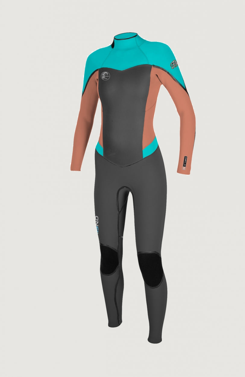 Flair Back Zip 3/2mm Full Wetsuit | Grey