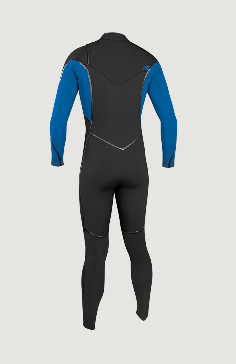 Psycho One Chest Zip 4/3mm Full Wetsuit | BLK/OCEAN
