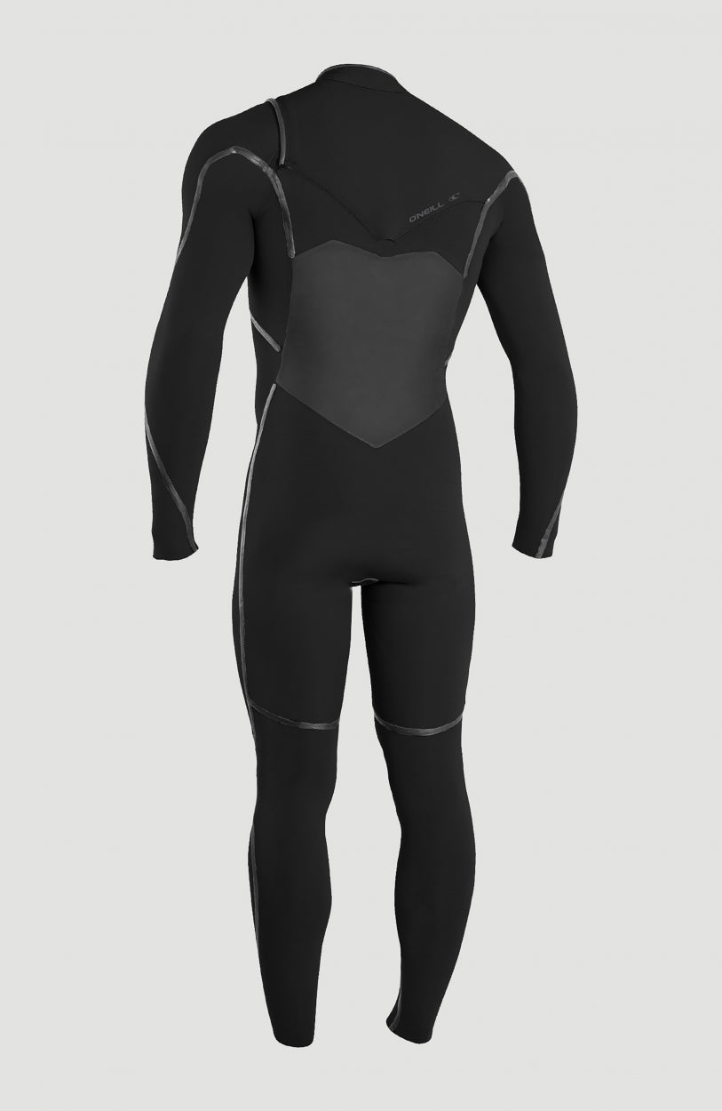 Psycho Tech 3/2mm Chest Zip Full Wetsuit | BLACK/BLACK – O