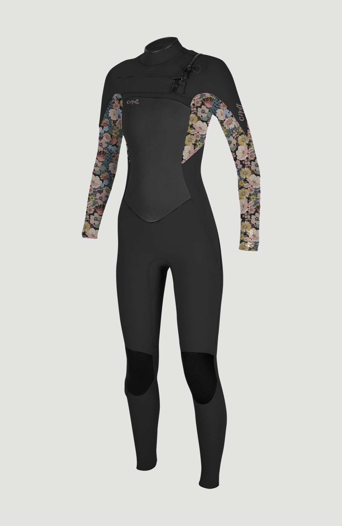 Epic 5/4mm Chest Zip Full Wetsuit | BLACK/TWIGGY