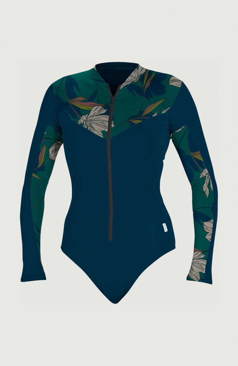 Front-Zip Longsleeve Surf Suit | Dark Blue