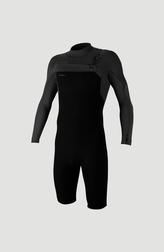 Hyperfreak 2mm Chest Zip Longsleeve Spring Wetsuit | BLACK/BLACK