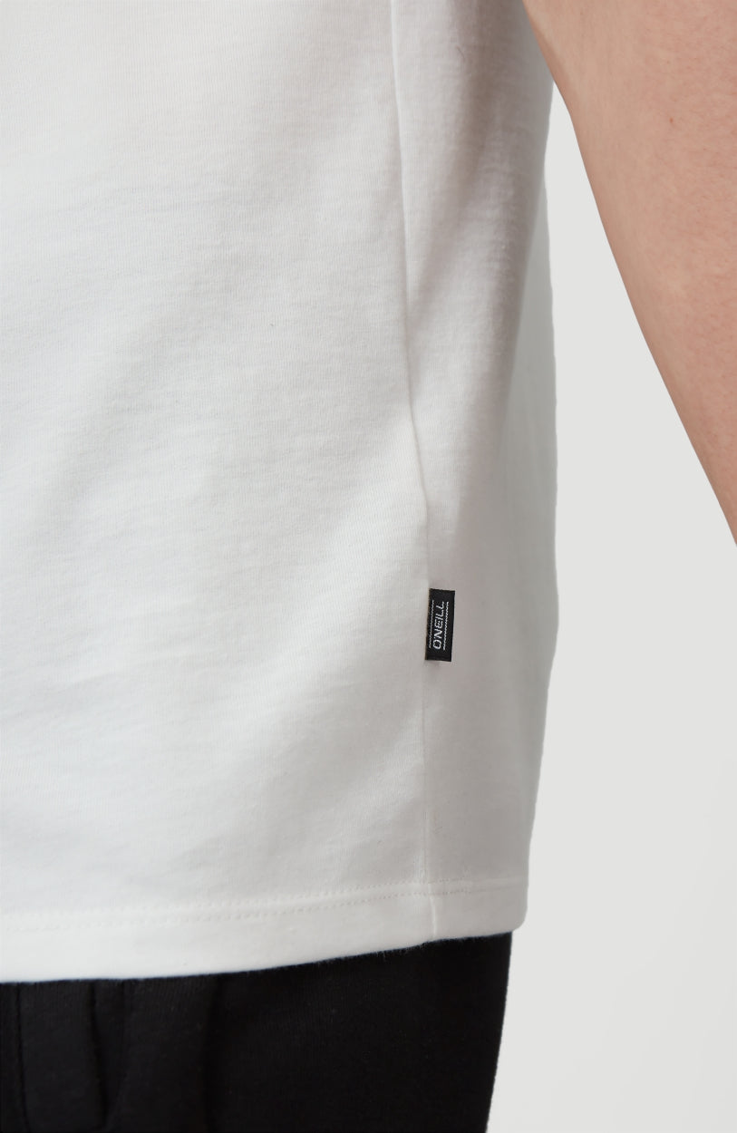 Triple Stack T-Shirt | Powder White