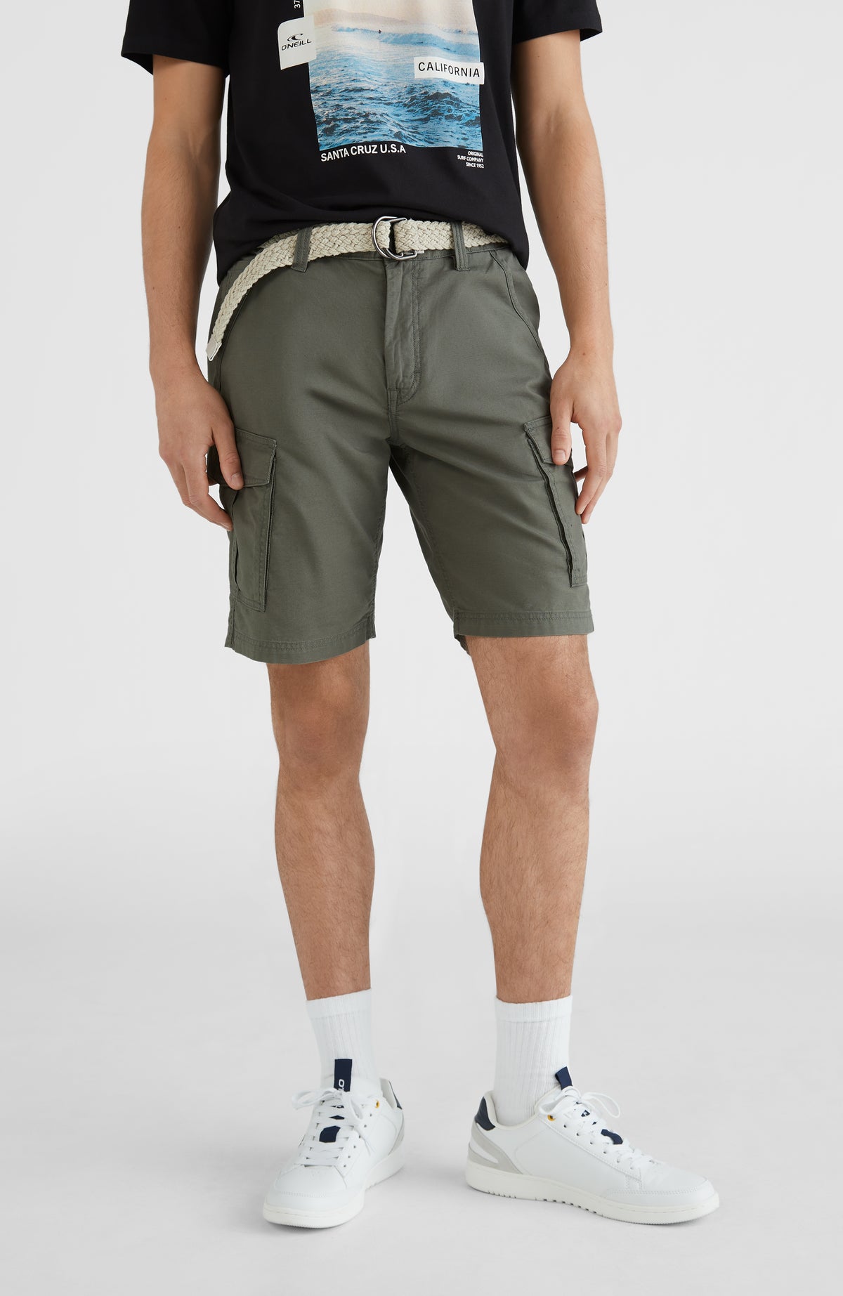 Beach Break Cargo Shorts | Military Green -A