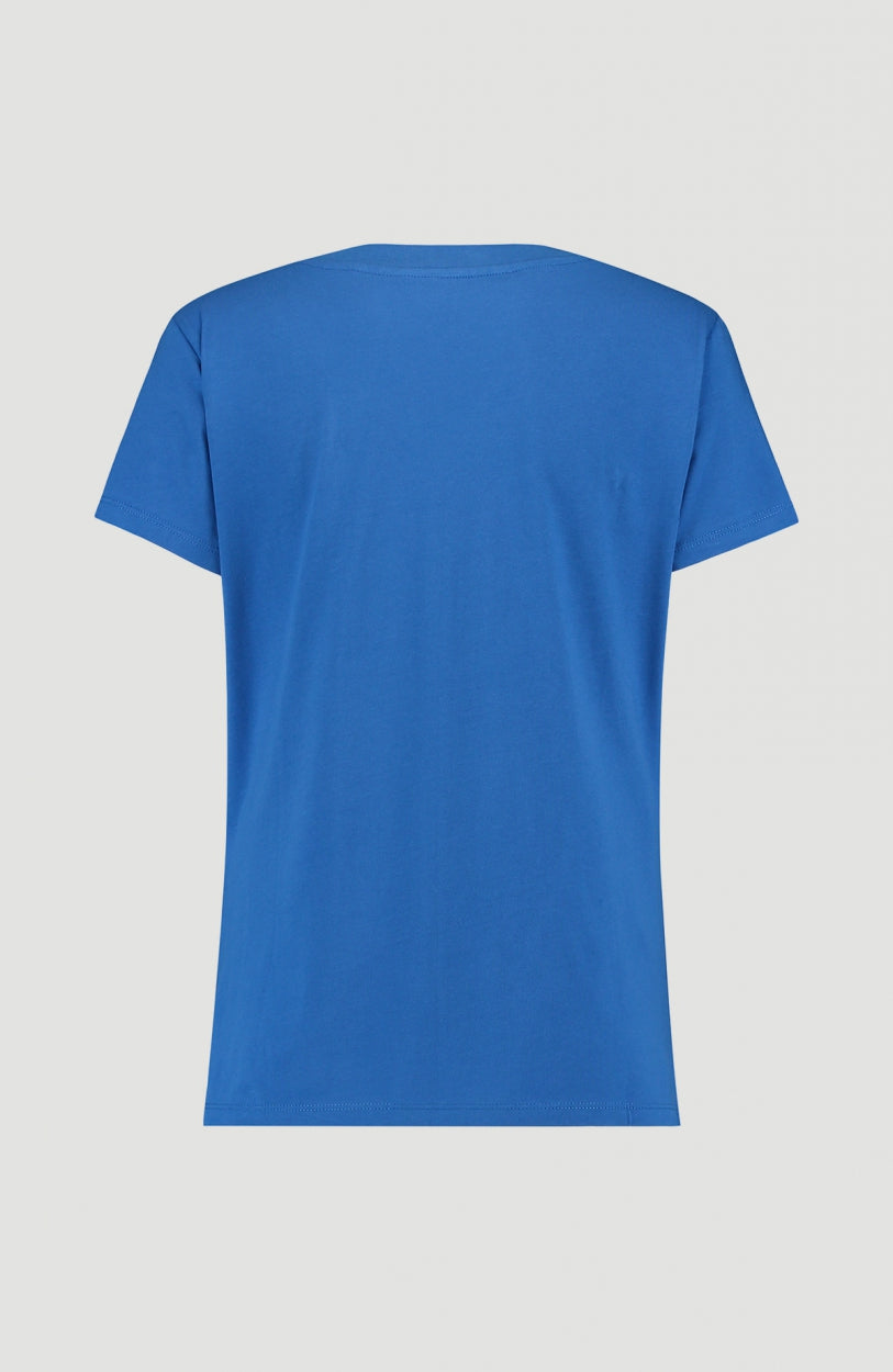 Triple Stack V-Neck T-Shirt | Ocean Blue