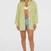 Beach Vintage Long Shirt | Green Daisyline