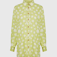 Beach Vintage Long Shirt | Green Daisyline