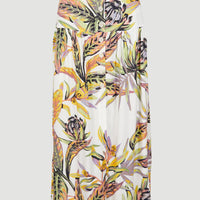 Alofa Maxi Skirt | White Tropical Flower