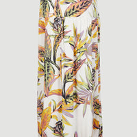 Alofa Maxi Skirt | White Tropical Flower