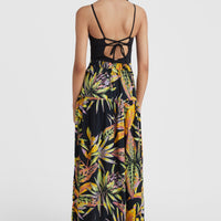 Alofa Maxi Skirt | Black Tropical Flower