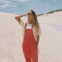 CORD DUNGAREE | Red Orcher