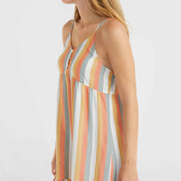 Malu Beach Dress | Orange Multistripe