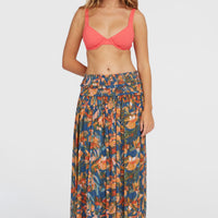 Devyn Maxi Skirt | Blue Painted Tropics