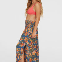 Devyn Maxi Skirt | Blue Painted Tropics