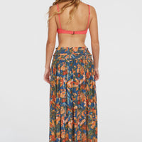 Devyn Maxi Skirt | Blue Painted Tropics