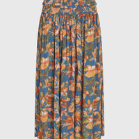 Devyn Maxi Skirt | Blue Painted Tropics