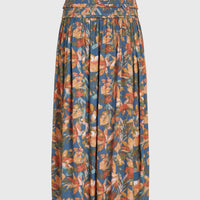 Devyn Maxi Skirt | Blue Painted Tropics