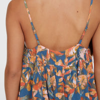 Rilee Short Dress | Blue Painted Tropics