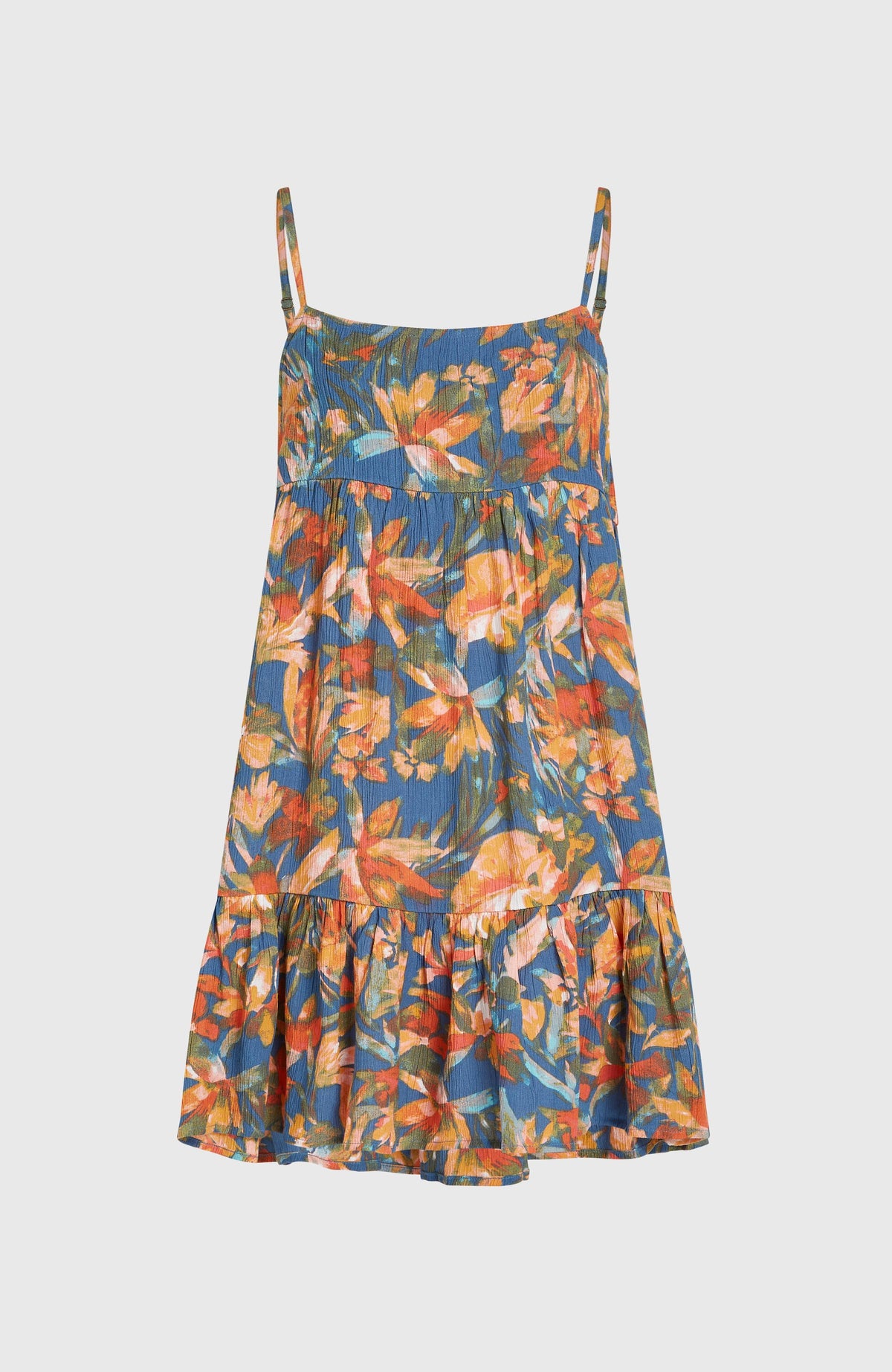 Rilee Short Dress | Blue Painted Tropics