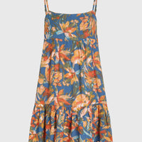 Rilee Short Dress | Blue Painted Tropics