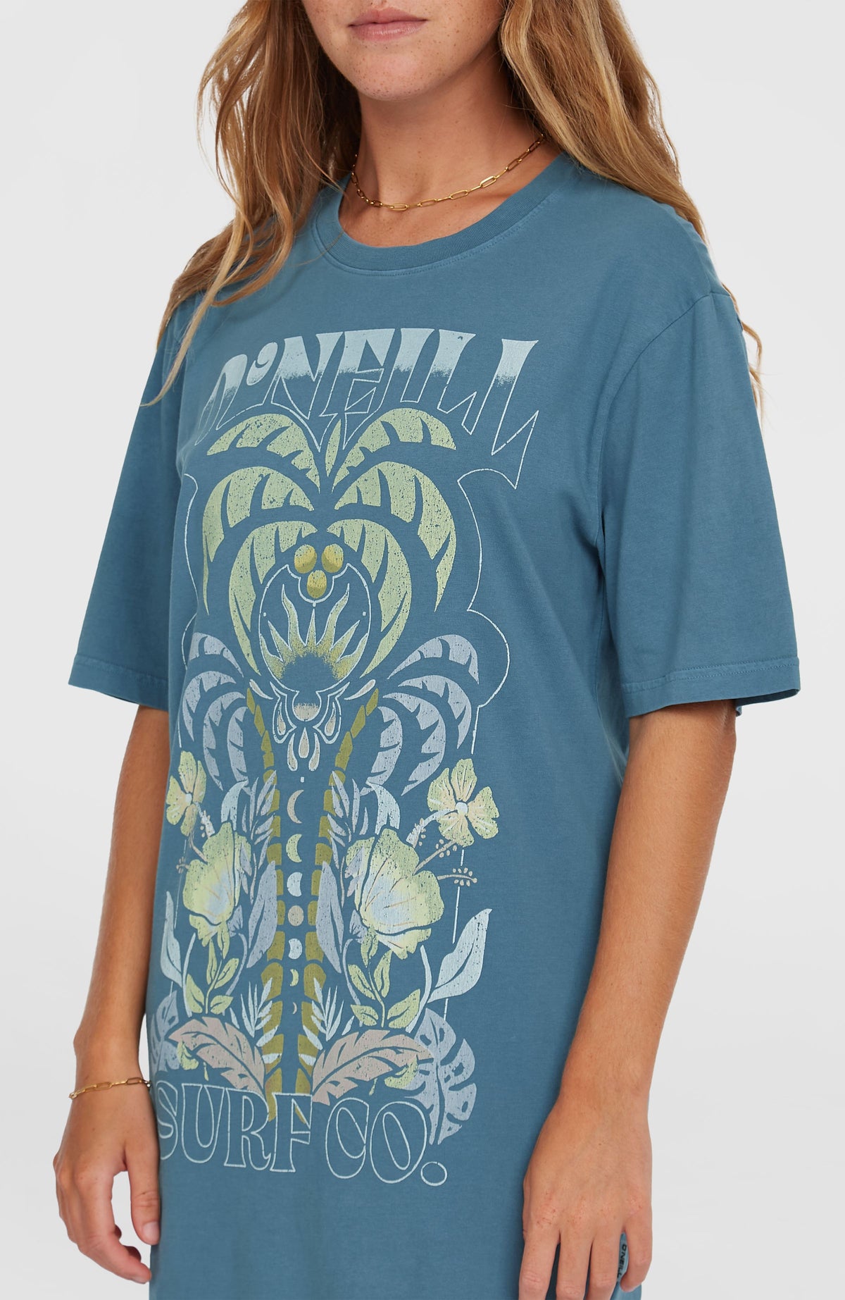 Beach Vintage Tee Dress | Copen Blue