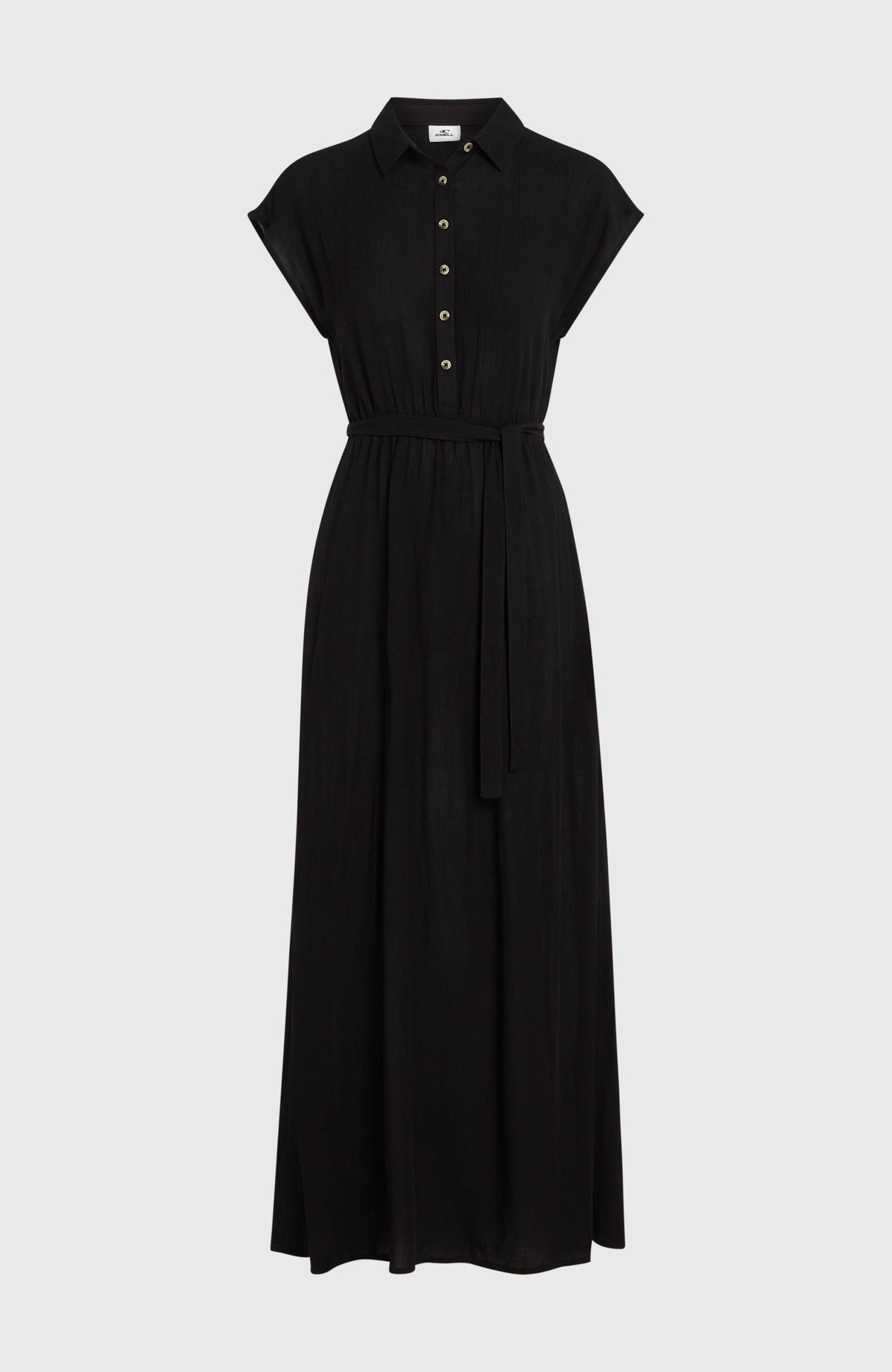 Lori Maxi Shirt Dress | Black Out